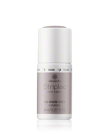 Alessandro Striplac Peel or Soak 116 Mouse Grey Shimmer (8 ml)