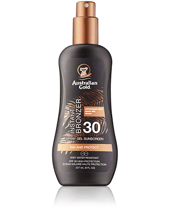 Australian Gold Instant Bronzer Spray Gel Sunscreen SPF 30 (237 ml)