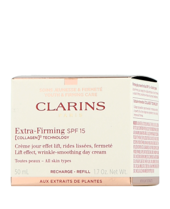 Clarins Extra-Firming [Collagen]³ Technology Crème Jour SPF 15 Toutes Peaux Recharge (50 ml)