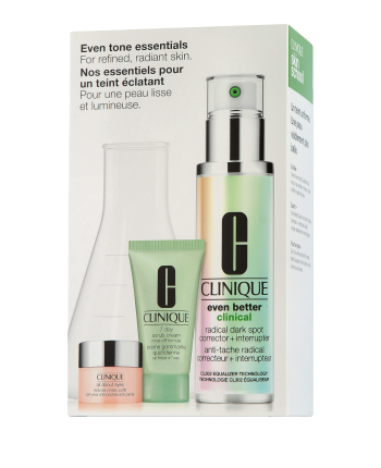 Clinique Even Better Set met Clinical Radical Dark Spot Corrector + Onderbreker