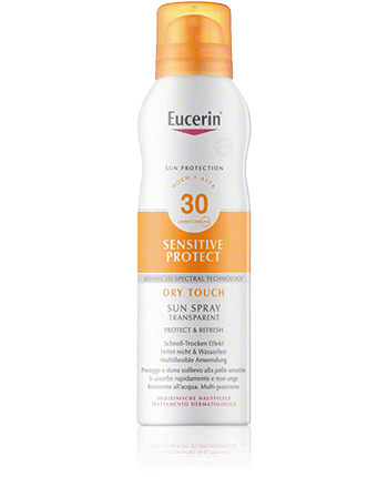 Eucerin Sun Protection Sensitive Protect Sun Spray Transparent Dry Touch LSF 30 (200 ml)