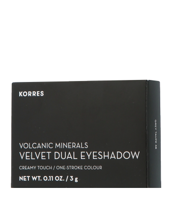 Korres Volcanic Minerals Velvet Dual Eyeshadow Palette Grey Taupe 38 (3 g)