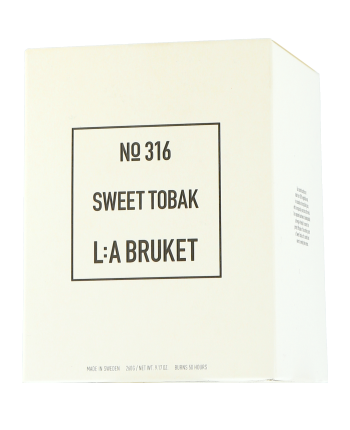 L:A BRUKET Home Fragrance 316 Scented Candle Sweet Tobak (260 g)