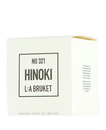 L:A BRUKET Home Fragrance 321 Scented Candle Hinoki (50 g)