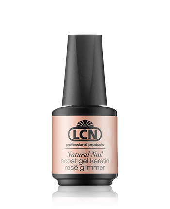 LCN Hand & Nail Care Natural Nail Boost Gel Keratin Rosé Glimmer (10 ml)
