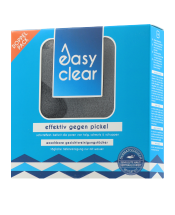MakeUp Radierer Cloth Easy Clear Schwarz (2 Stück)