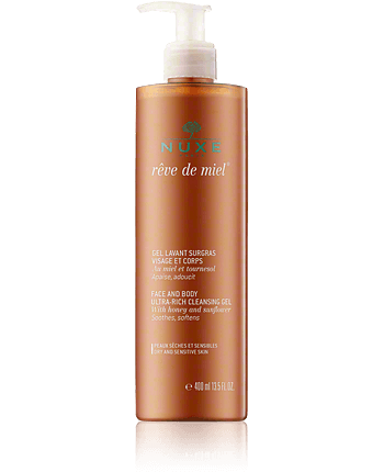 Nuxe Rêve de Miel Gel Lavant Surgras Visage et Corps au Miel et Tournesol (400 ml)
