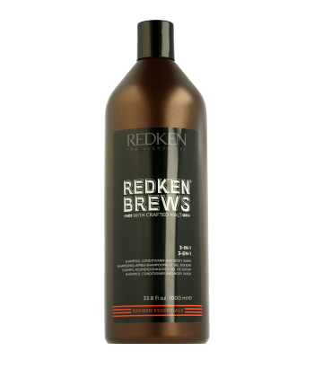 Redken Brews 3-in-1 Shampoo, Conditioner and Body Wash (1000 ml)