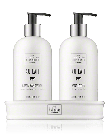 Scottish Fine Soaps Au Lait Cream Hand Wash & Hand Lotion (300 ml + 300 ml)