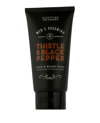 Scottish Fine Soaps Men's Grooming Thistle & Black Pepper Face & Beard Wash (150 ml)
