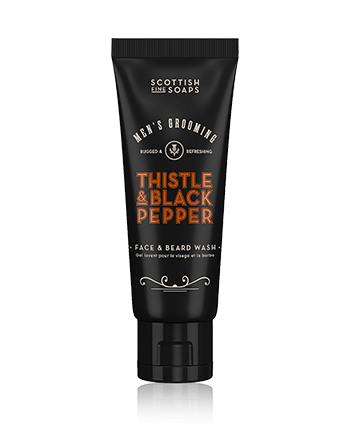 Scottish Fine Soaps Men's Grooming Thistle & Black Pepper Face & Beard Wash (75 ml)