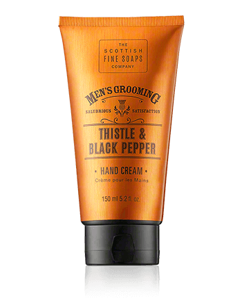 Scottish Fine Soaps Men's Grooming Thistle & Black Pepper Hand Cream (150 ml)