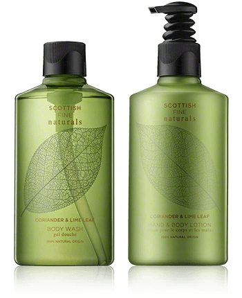 Scottish Fine Soaps Naturals Coriander & Lime Leaf Set met Body Wash & Body Lotion