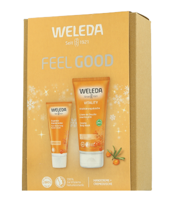 Weleda Duindoorn Set met revitaliserende douche- & handcrème