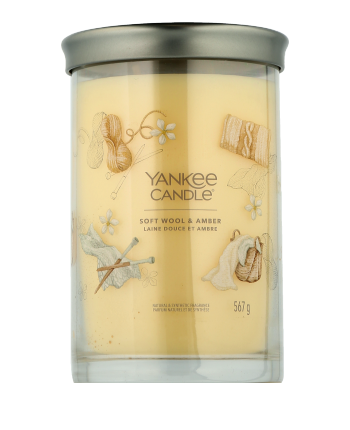 Yankee Candle Signature Tumbler Soft Wool & Amber (567 g)