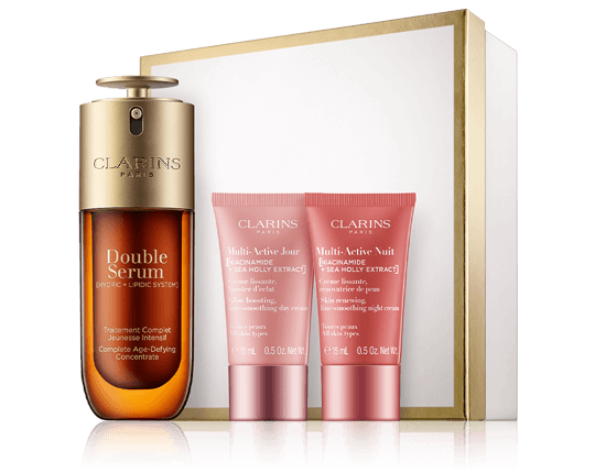 Clarins Double Serum Set met anti-verouderingsconcentraat en multi-actieve crème