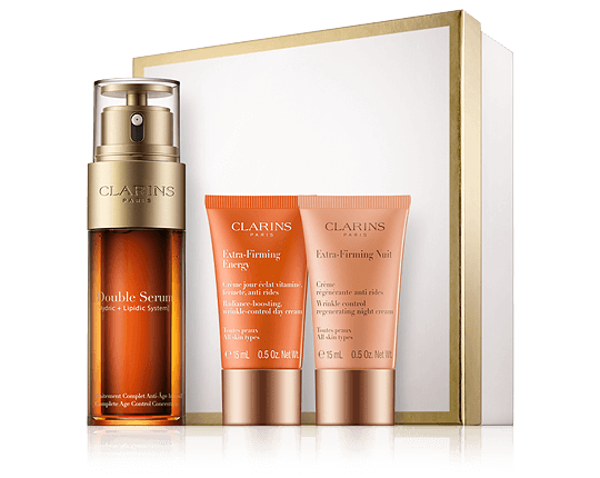 Clarins Double Serum Set met dag- en nachtcrème