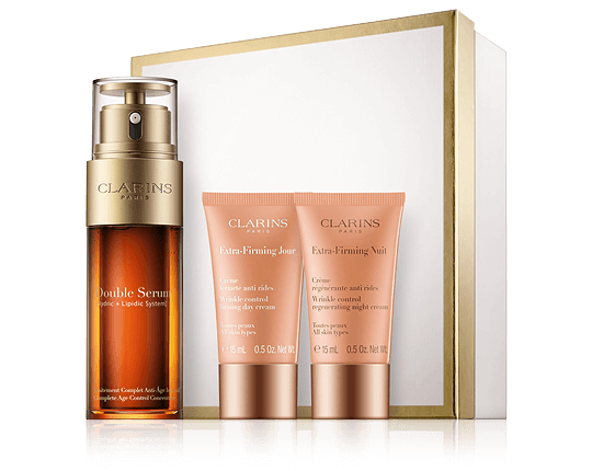 Clarins Double Serum Set met extra verstevigende dag- en nachtcrème