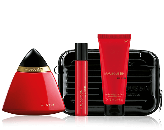 MAUBOUSSIN In Red 100 ml EdP Prestige set met bodylotion