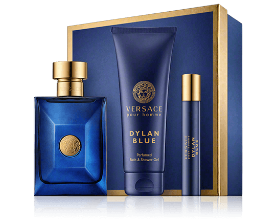 Versace pour Homme Dylan Blue 100 ml EdT Set met Mini EdT en Shower Gel