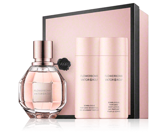 Viktor & Rolf Flowerbomb 50 ml EdP Set met 2x Verzorging