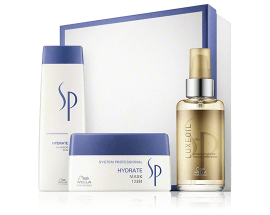 Wella SP System Professional Hydrate Kit met toiletartikelen