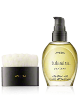 Aveda Tulasara Set met stralende ontwaken ritueel Gezichtsolie