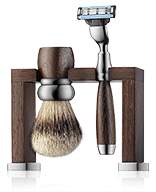 Erbe Solingen Scheer-set Rhodium Wengé Hout met Bank Scheer‑set 3-teilig