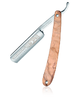 Golddachs Rasiermesser Handgreep van olijfhout Scheerapparaat