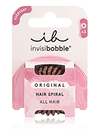 Invisibobble Original Spiraal haarelastiek Pretzel Bruin Haarrubber 3 stuk