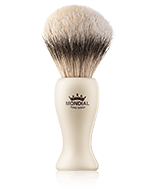 Mondial 1908 Shaving Brush Silbertip Scheren borstel