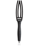 Olivia Garden Fingerbrush Iconic Boar & Nylon Full Black S Borstel
