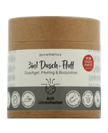 puremetics 3in1 Douchepluis Anti-onzuiverheids douchegel, bodylotion & scrub in één Body‑peeling 250 g