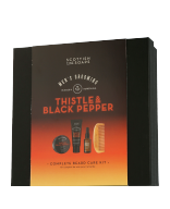 Scottish Fine Soaps Men's Grooming Thistle & Black Pepper Set voor gezicht en baard met baardbalsem