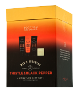 Scottish Fine Soaps Men's Grooming Thistle & Black Pepper Set met body wash