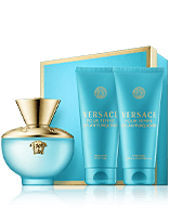 Versace Dylan Turquoise 100 ml EdT Set mit Shower Gel & Body Lotion