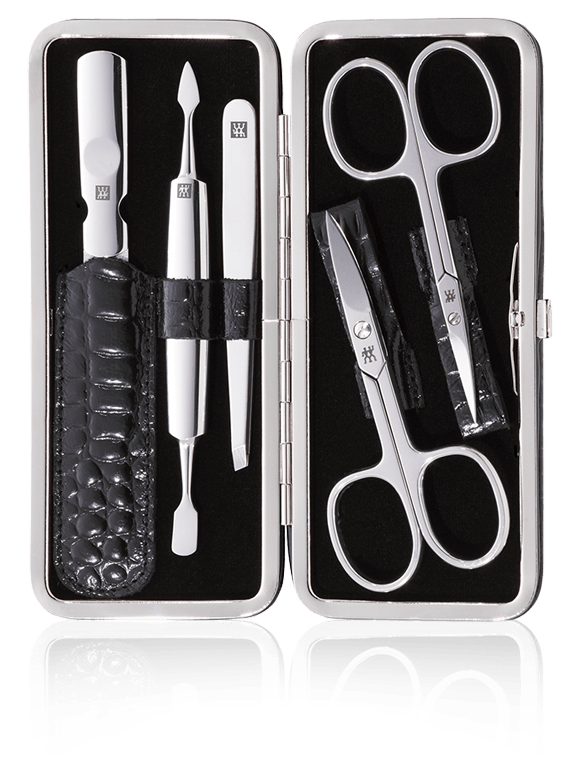 【新品タグ付き】ZWILLING Classic INOX マニキュアセット Zwilling Classic Inox Manicureset in een leren etui > 26% verlaagd