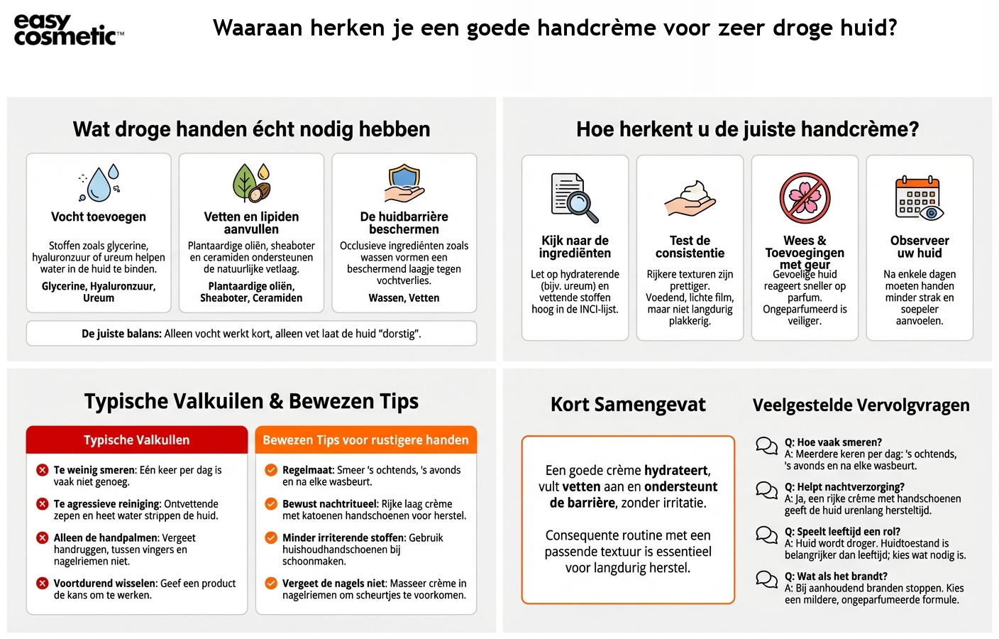 Waaraan herken je een goede handcrème voor zeer droge huid?