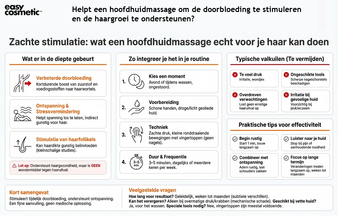Helpt een hoofdhuidmassage om de doorbloeding te stimuleren en de haargroei te ondersteunen?