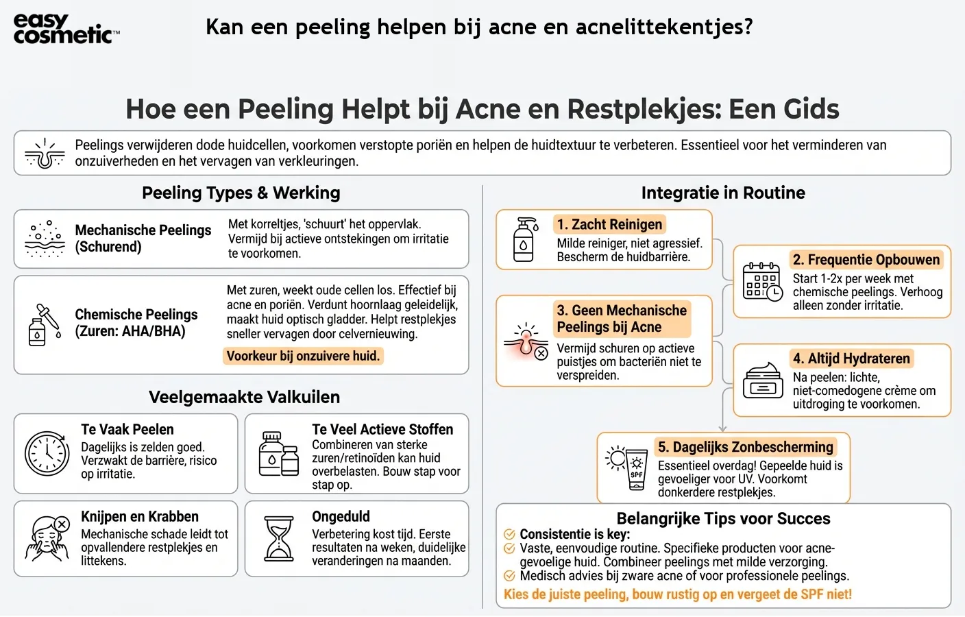 Kan een peeling helpen bij acne en acnelittekentjes?
