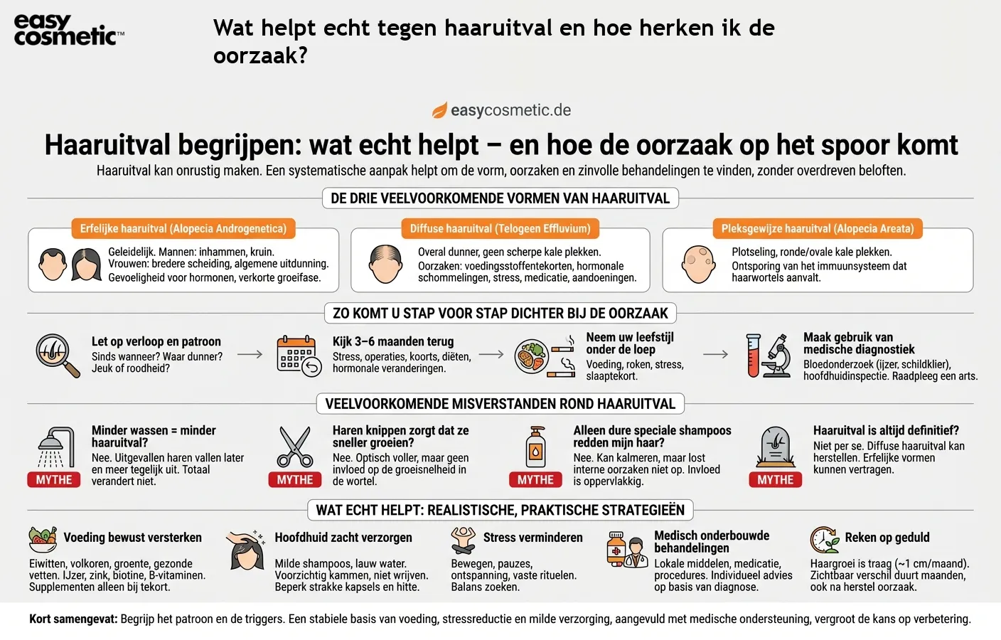Wat helpt echt tegen haaruitval en hoe herken ik de oorzaak?