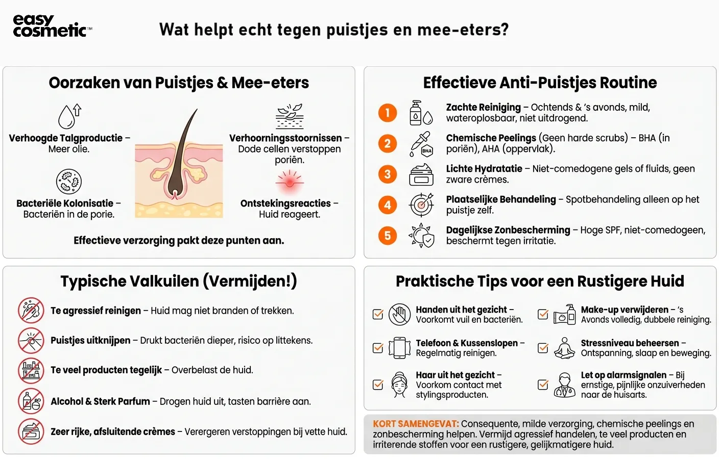 Wat helpt echt tegen puistjes en mee-eters?