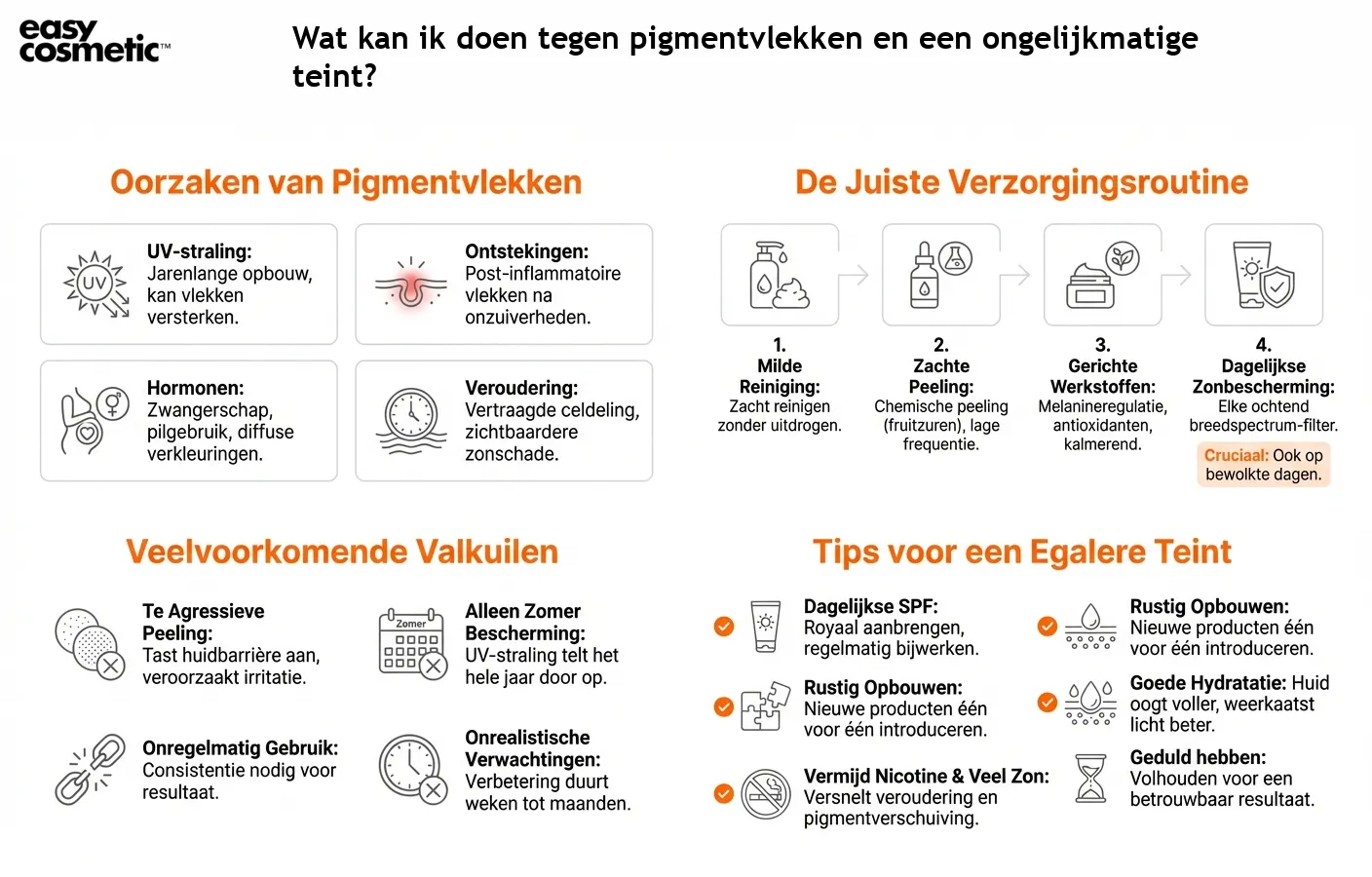 Wat kan ik doen tegen pigmentvlekken en een ongelijkmatige teint?