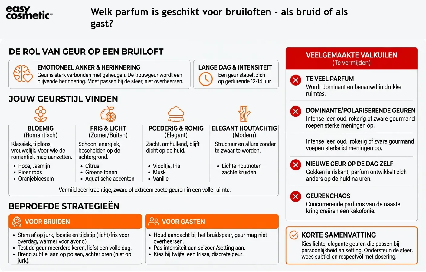 Welk parfum is geschikt voor bruiloften – als bruid of als gast?