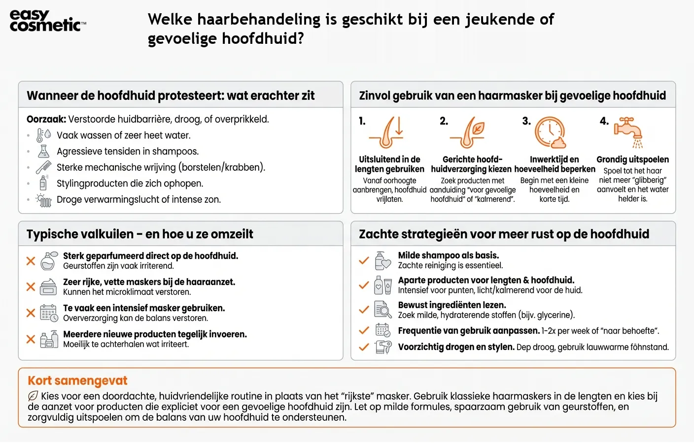 Welke haarbehandeling is geschikt bij een jeukende of gevoelige hoofdhuid?
