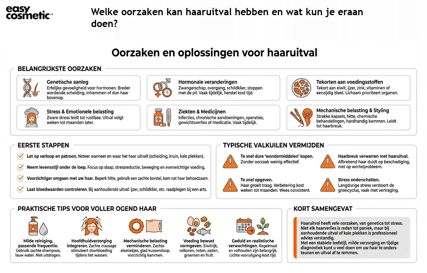 Welke oorzaken kan haaruitval hebben en wat kun je eraan doen?