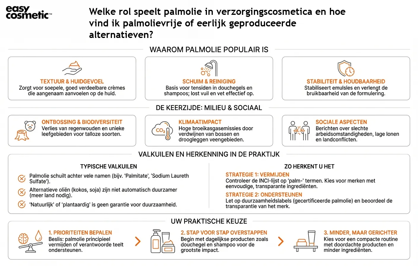 Welke rol speelt palmolie in verzorgingscosmetica en hoe vind ik palmolievrije of eerlijk geproduceerde alternatieven?