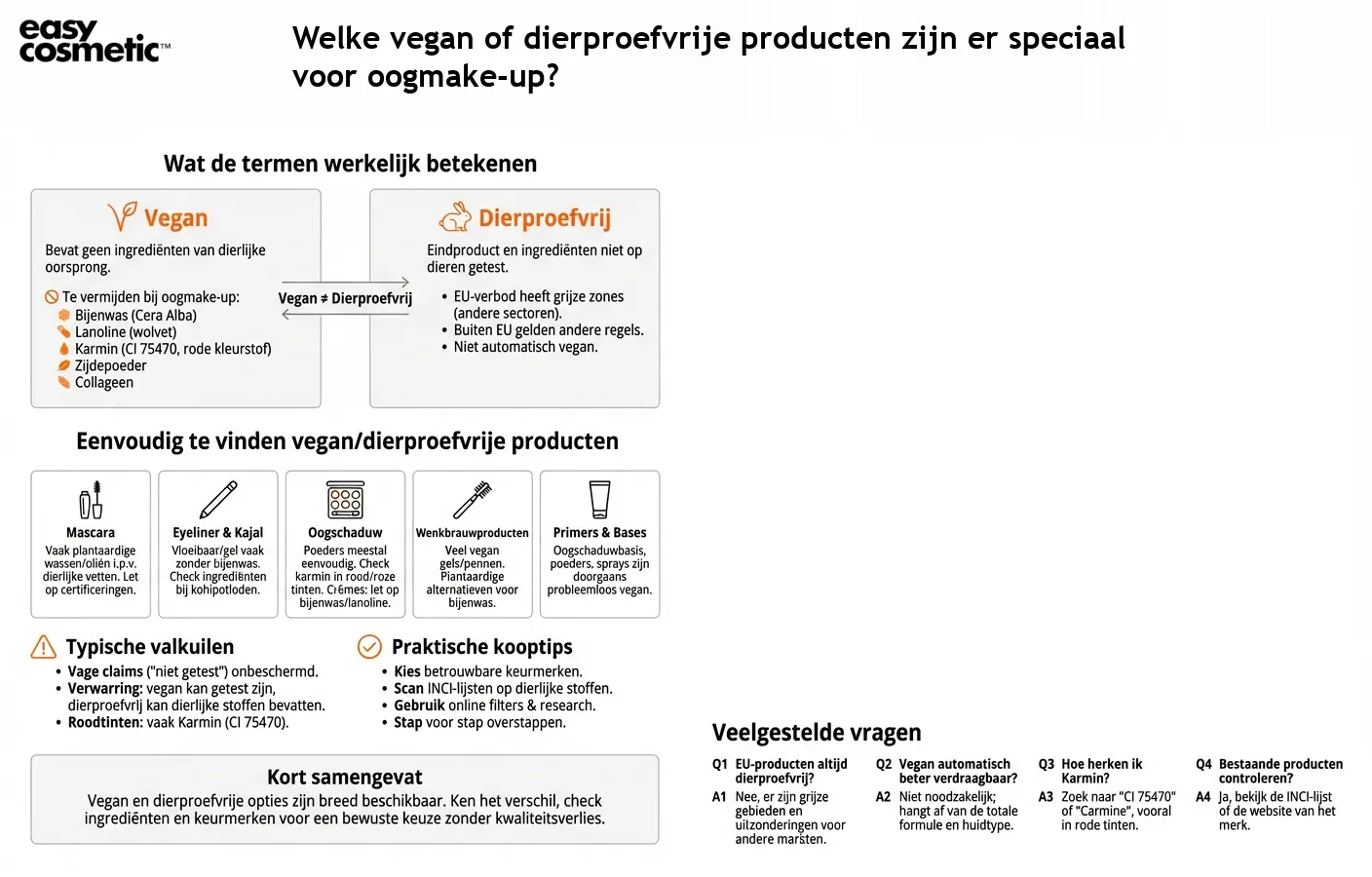 Welke vegan of dierproefvrije producten zijn er speciaal voor oogmake-up?