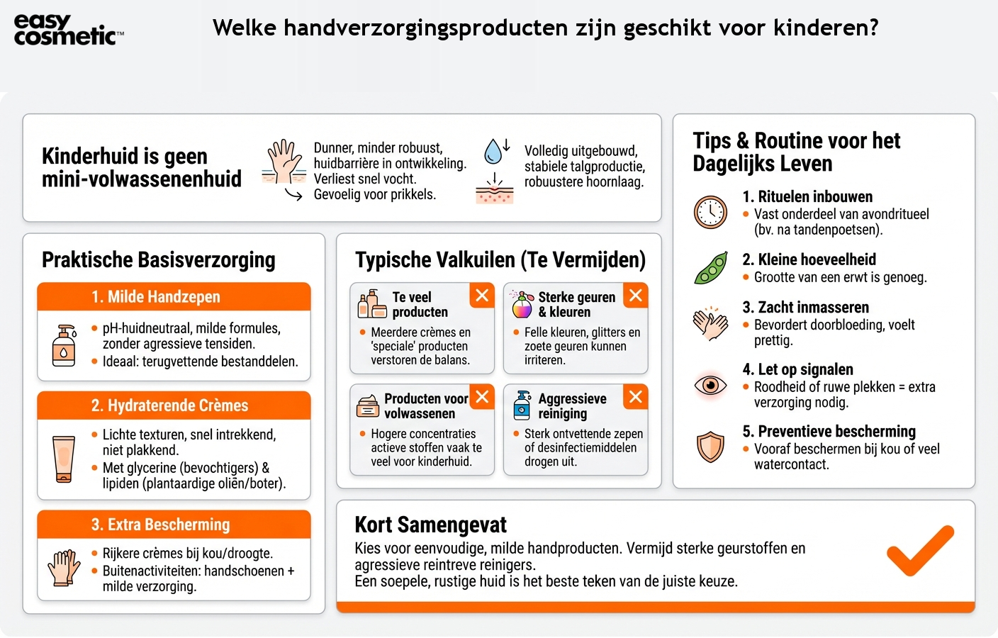 Welke handverzorgingsproducten zijn geschikt voor kinderen?