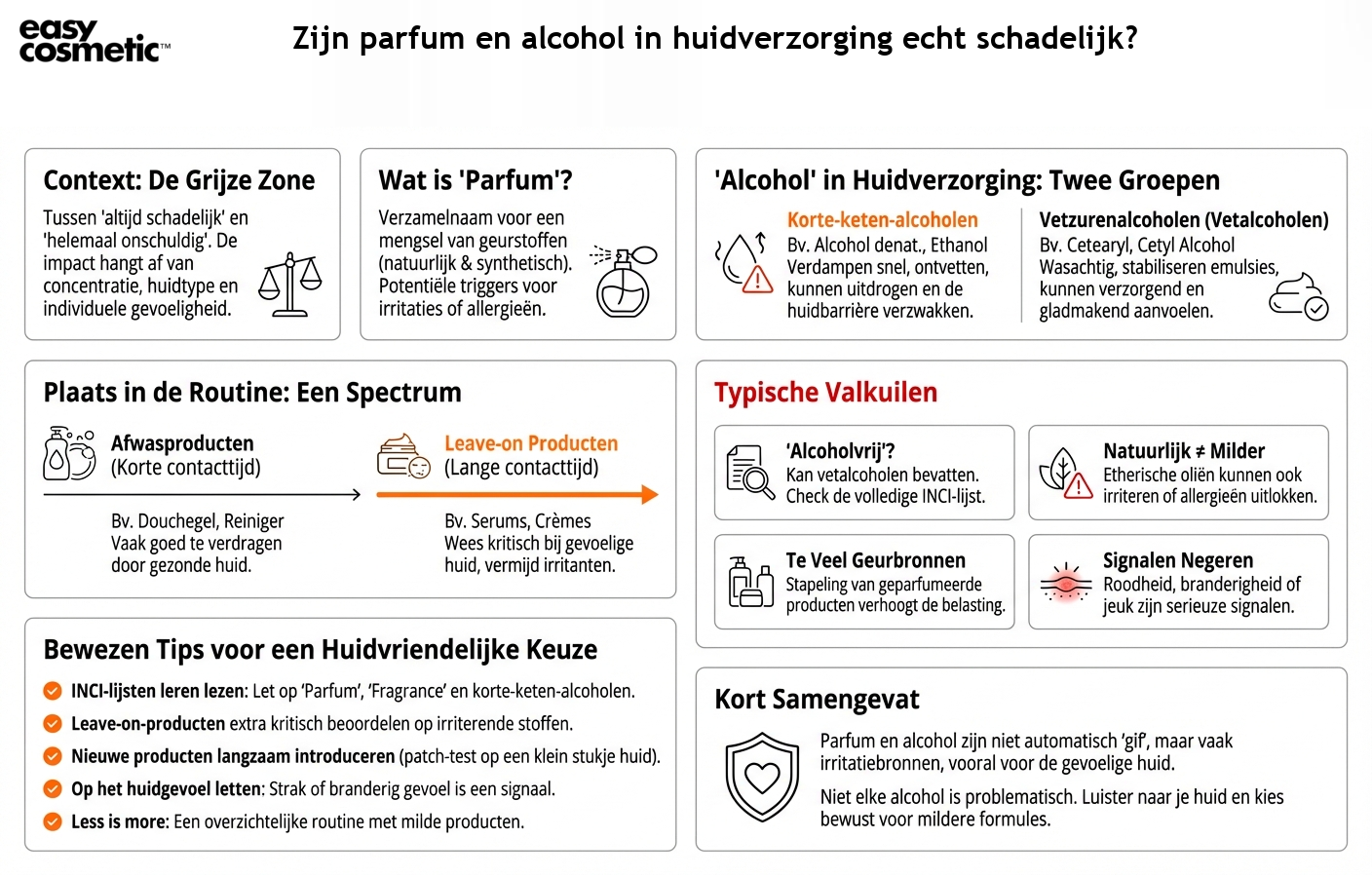 Zijn parfum en alcohol in huidverzorging echt schadelijk?